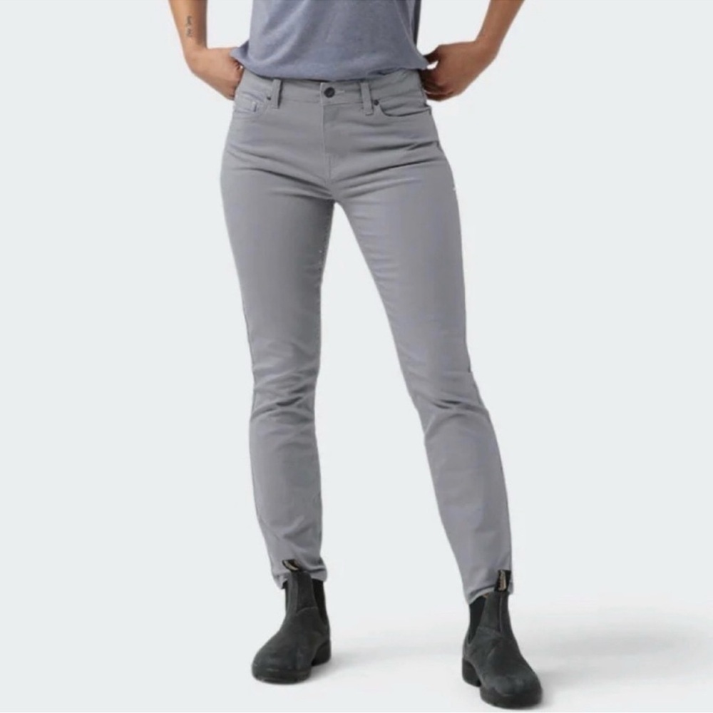 Stio Women's Basalt Rivet Canvas Pants Outdoor Straight Leg Grey Size 6 NWT - Picture 2 of 8